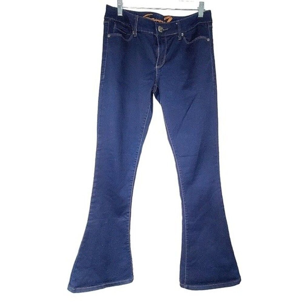 SEVEN7 Bootcut Jeans Women’s Size 31 Dark Wash Stretch Denim - Picture 2 of 8